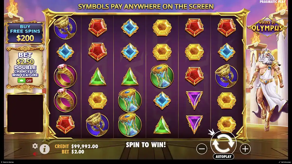 Große Gewinne im Gates of Olympus 1000-Spielautomaten